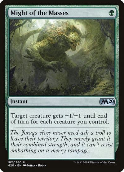 Might of the Masses Core Set 2020 Magic card