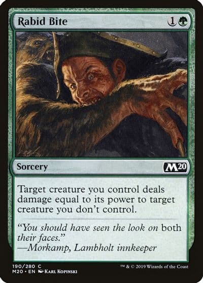 Rabid Bite Core Set 2020 Magic card