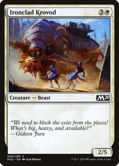 Ironclad Krovod Core Set 2020 Magic card