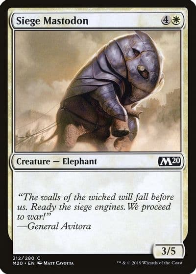 Siege Mastodon Core Set 2020 Magic card