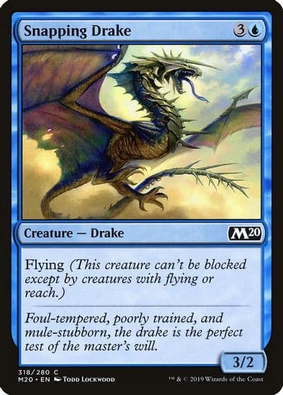 Snapping Drake Core Set 2020 Magic card