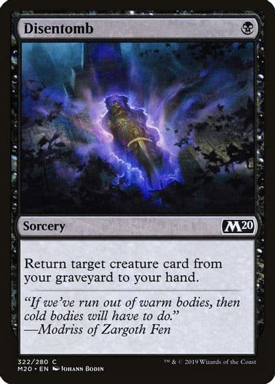 Disentomb Core Set 2020 Magic card