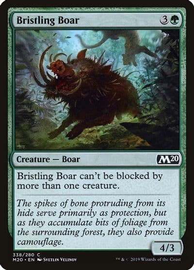 Bristling Boar Core Set 2020 Magic card