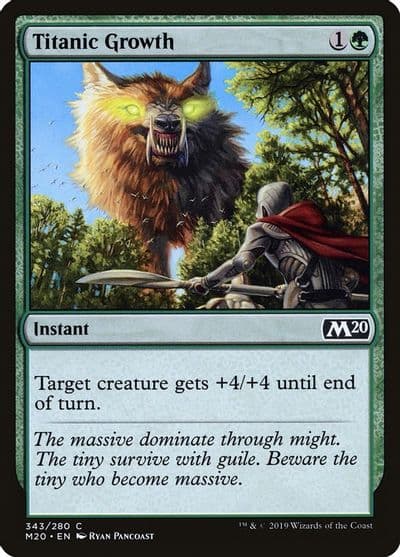 Titanic Growth Core Set 2020 Magic card