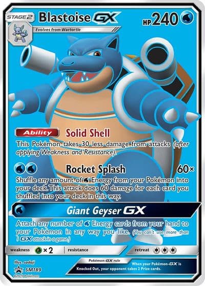 Blastoise GX - SM189 SM Promos Pokemon card