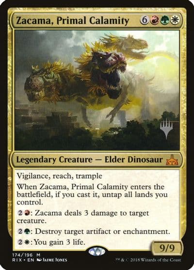 Zacama Primal Calamity Promo Pack: Core Set 2020 Magic card