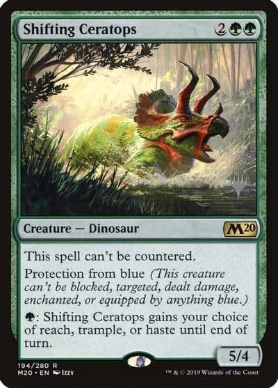 Shifting Ceratops Promo Pack: Core Set 2020 Magic card