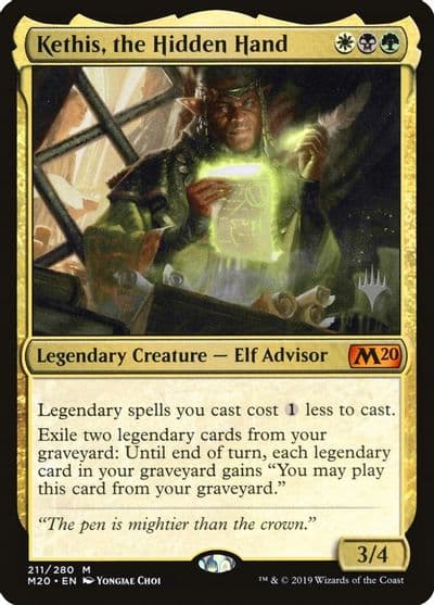 Kethis the Hidden Hand Promo Pack: Core Set 2020 Magic card