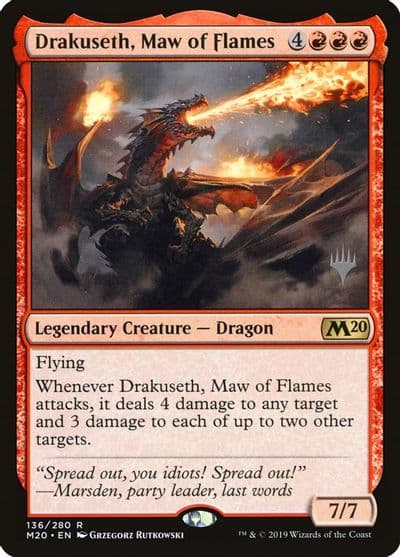 Drakuseth Maw of Flames Promo Pack: Core Set 2020 Magic card