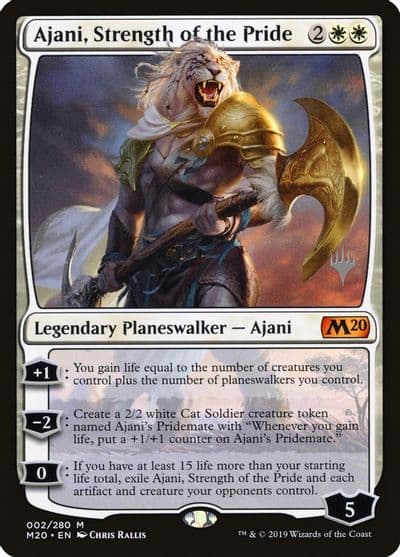 Ajani Strength of the Pride Promo Pack: Core Set 2020 Magic card