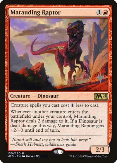 Marauding Raptor Promo Pack: Core Set 2020 Magic card