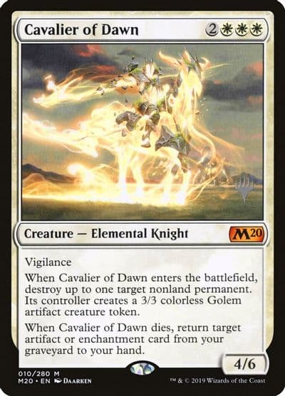 Cavalier of Dawn Promo Pack: Core Set 2020 Magic card