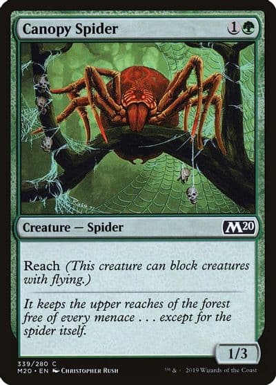 Canopy Spider Core Set 2020 Magic card