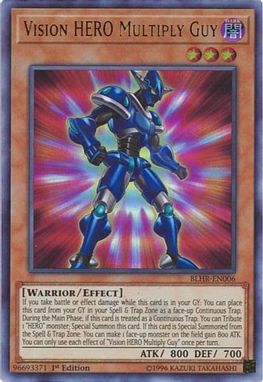 Vision HERO Multiply Guy Battles of Legend: Hero's Revenge Yu-Gi-Oh! card