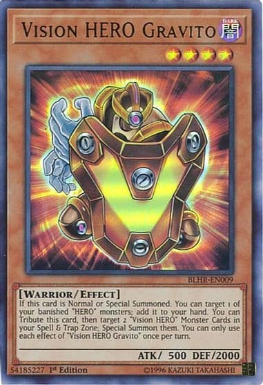 Vision HERO Gravito Battles of Legend: Hero's Revenge Yu-Gi-Oh! card