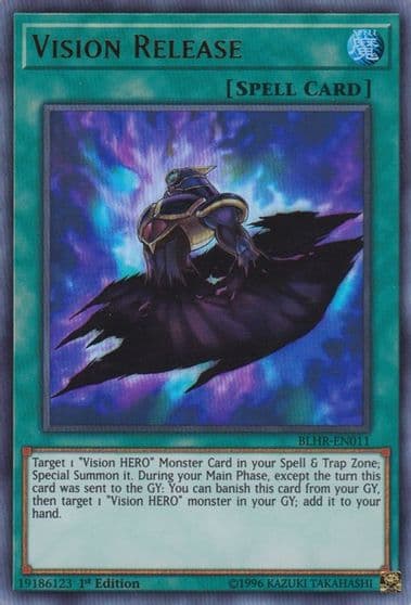 Vision Release Battles of Legend: Hero's Revenge Yu-Gi-Oh! card