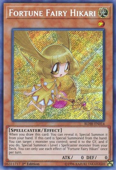 Fortune Fairy Hikari Battles of Legend: Hero's Revenge Yu-Gi-Oh! card