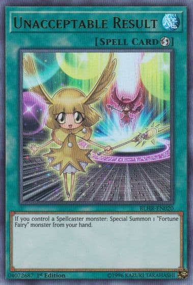 Unacceptable Result Battles of Legend: Hero's Revenge Yu-Gi-Oh! card