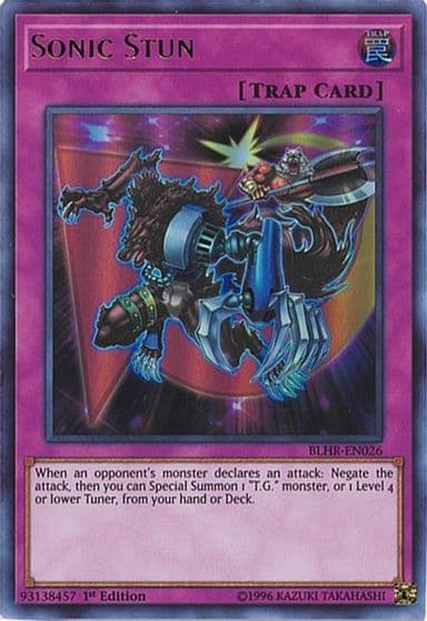 Sonic Stun Battles of Legend: Hero's Revenge Yu-Gi-Oh! card