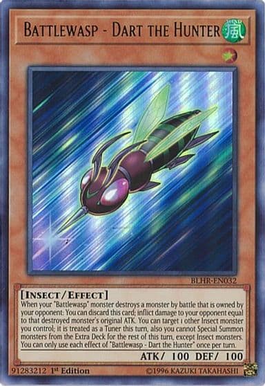 Battlewasp Dart the Hunter Battles of Legend: Hero's Revenge Yu-Gi-Oh! card
