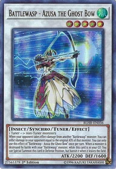 Battlewasp Azusa the Ghost Bow Battles of Legend: Hero's Revenge Yu-Gi-Oh! card