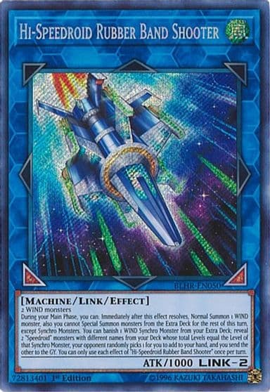 Hi Speedroid Rubber Band Shooter Battles of Legend: Hero's Revenge Yu-Gi-Oh! card