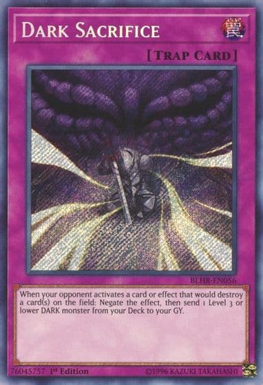 Dark Sacrifice Battles of Legend: Hero's Revenge Yu-Gi-Oh! card