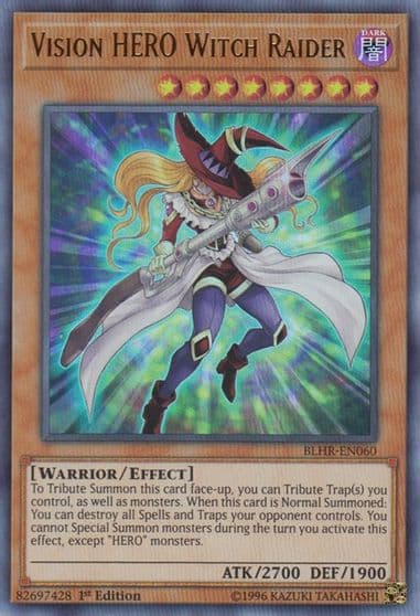 Vision HERO Witch Raider Battles of Legend: Hero's Revenge Yu-Gi-Oh! card