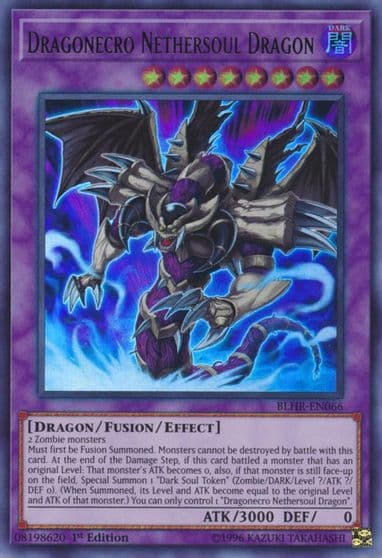 Dragonecro Nethersoul Dragon Battles of Legend: Hero's Revenge Yu-Gi-Oh! card