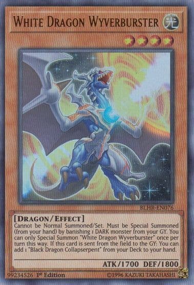 White Dragon Wyverburster Battles of Legend: Hero's Revenge Yu-Gi-Oh! card