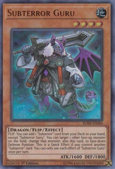 Subterror Guru Battles of Legend: Hero's Revenge Yu-Gi-Oh! card