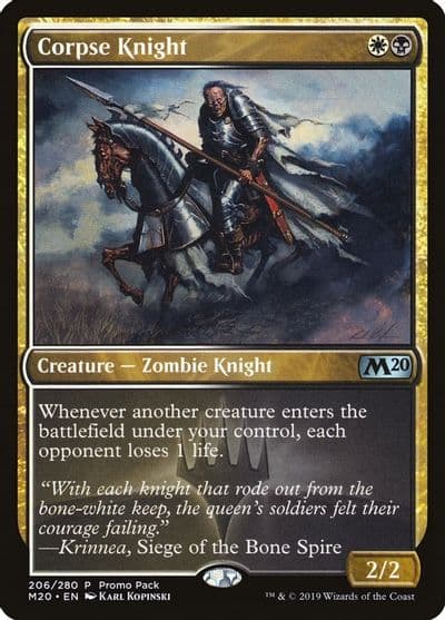 Corpse Knight Promo Pack: Core Set 2020 Magic card