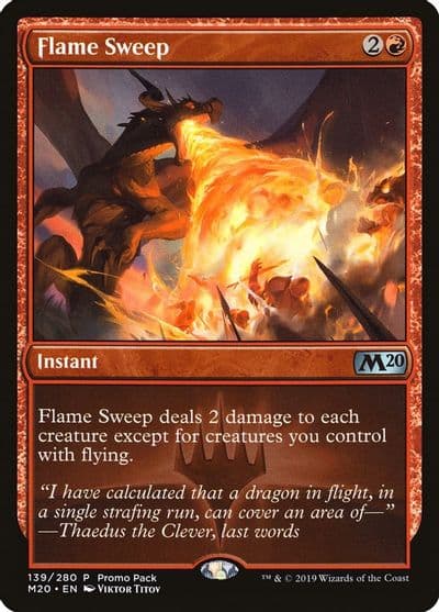 Flame Sweep Promo Pack: Core Set 2020 Magic card