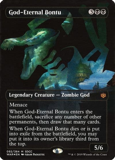 God Eternal Bontu SDCC 2019 Exclusive Media Promos Magic card