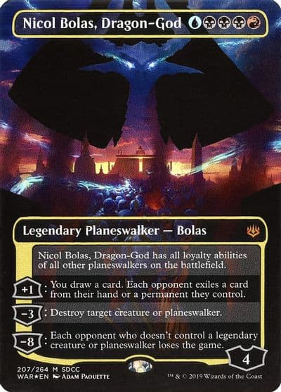 Nicol Bolas Dragon God SDCC 2019 Exclusive Media Promos Magic card