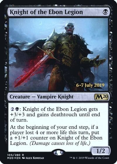 Knight of the Ebon Legion Prerelease Cards Magic card