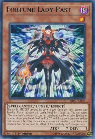 Fortune Lady Past Rising Rampage Yu-Gi-Oh! card