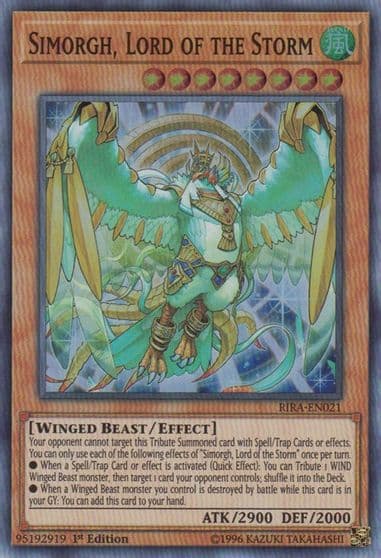 Simorgh Lord of the Storm Rising Rampage Yu-Gi-Oh! card