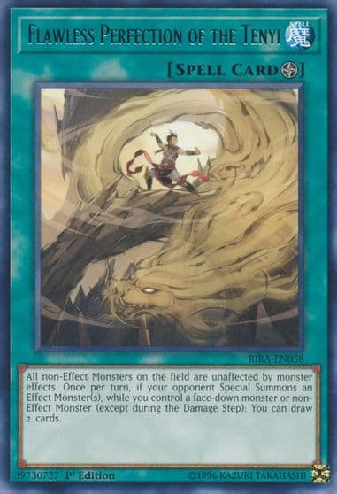 Flawless Perfection of the Tenyi Rising Rampage Yu-Gi-Oh! card