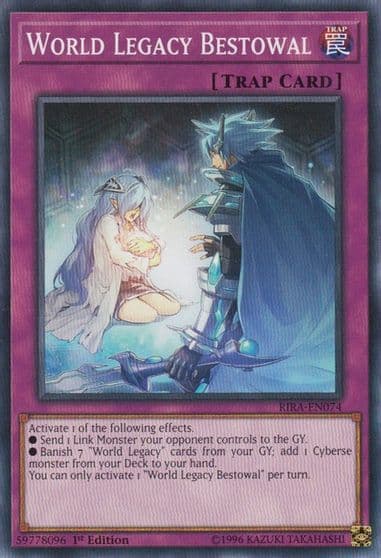 World Legacy Bestowal Rising Rampage Yu-Gi-Oh! card