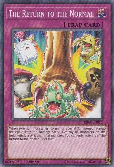The Return to the Normal Rising Rampage Yu-Gi-Oh! card