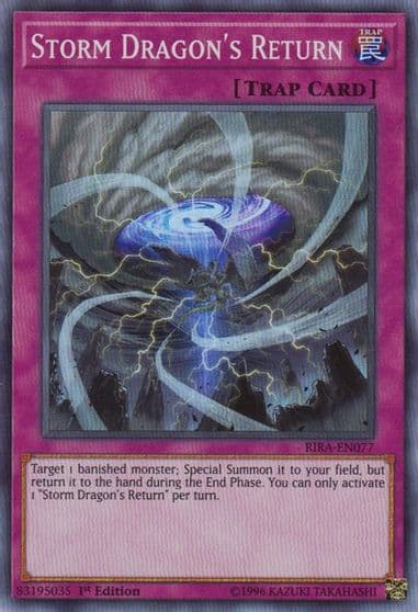 Storm Dragons Return Rising Rampage Yu-Gi-Oh! card