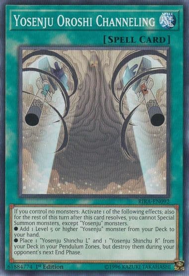 Yosenju Oroshi Channeling Rising Rampage Yu-Gi-Oh! card