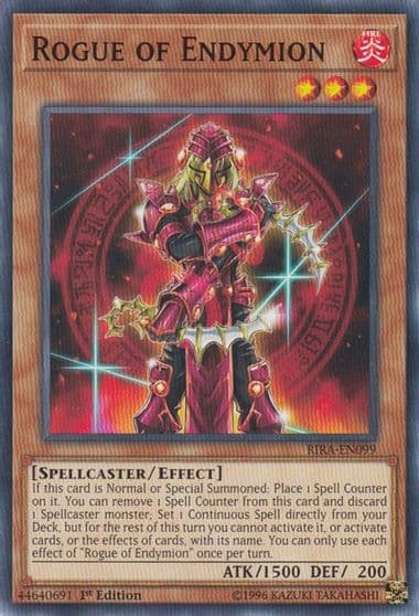 Rogue of Endymion Rising Rampage Yu-Gi-Oh! card
