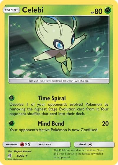Celebi SM - Unified Minds Pokemon card
