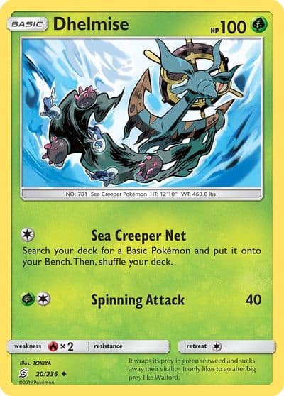 Dhelmise SM - Unified Minds Pokemon card