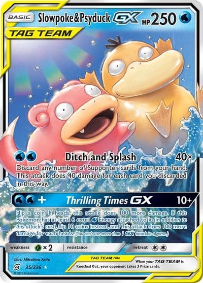 Slowpoke & Psyduck GX SM - Unified Minds Pokemon card