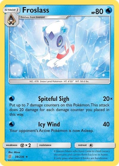 Froslass SM - Unified Minds Pokemon card