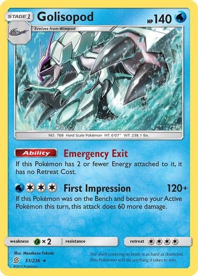 Golisopod SM - Unified Minds Pokemon card