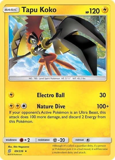 Tapu Koko SM - Unified Minds Pokemon card